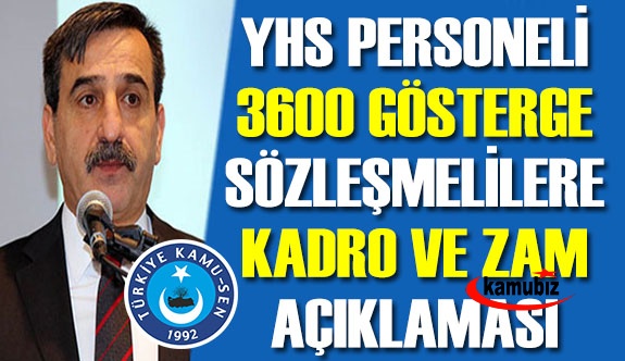 Kamu Sen'den yardımcı hizmetliler, 3600 ek gösterge, sözleşmelilere kadro ve memura ek zam talebi