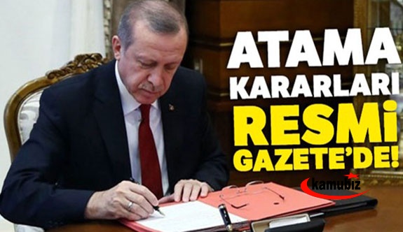 13 Şubat 2021 Cumhurbaşkanı atama ve görevden alma kararları