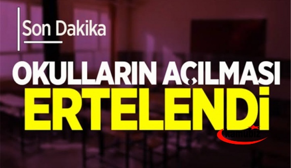 1 Martta tüm illerde yüz yüze eğitim ertelendi