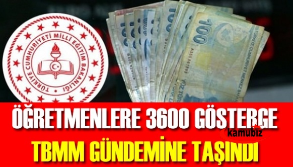 Öğretmenlere 3600 ek gösterge ve ek ders ücretlerine zam TBMM'ye taşındı