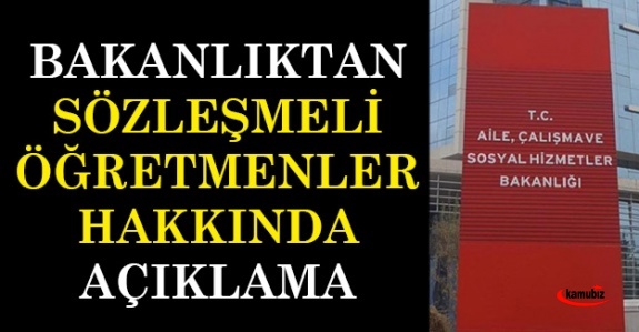 Bakanlıktan sözleşmeli öğretmenleri ilgilendiren açıklama!