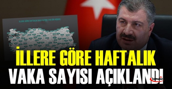 Fahrettin Koca illere göre haftalık vaka oranlarını açıkladı! (13- 19 Mart 2021)