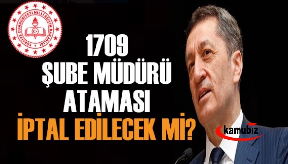 1709 şube müdürü atamasının iptali Ziya Selçuk'a soruldu