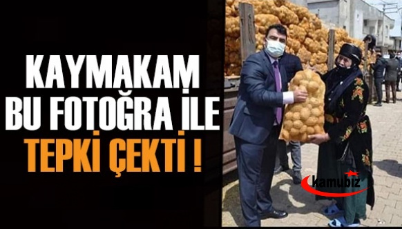 Kaymakamın bu pozuna tepki geldi!