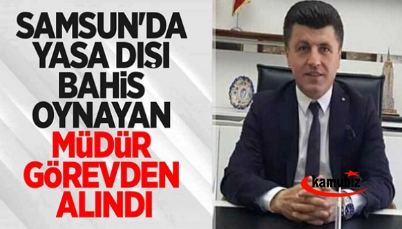 Yasa dışı bahis oynayan öğretmenevi müdürü görevden alındı