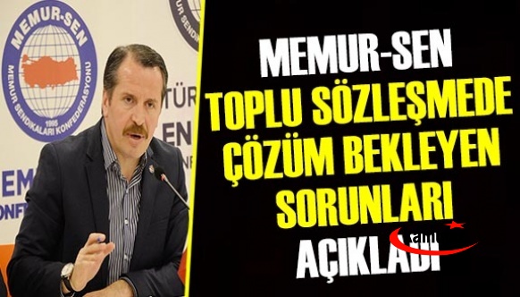 Ali Yalçın Toplu Sözleşmede Çözülmesi Gereken Sorunları Açıkladı