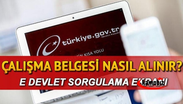 e-Devlet çalışma izin belgesi alma ekranı açıldı! e-Devlet üzerinden çalışma izin belgesi nasıl alınacak?