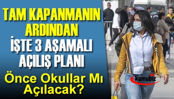 'Tam kapanma'nın ardından 3 aşamalı açılış: İşte planlanan sıralama!