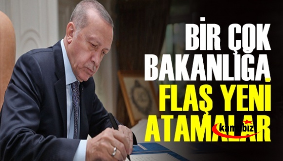 Başkan Erdoğan'ın birçok bakanlıkta görevden alma ve yeni atama kararları yayımlandı