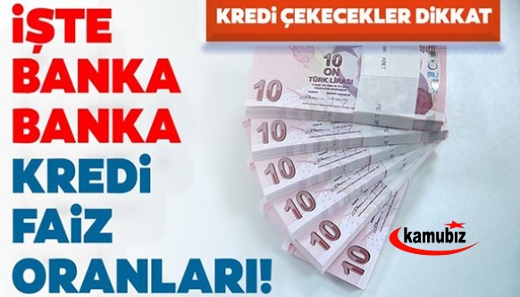 2021 Mayıs Bankaların Kredi Faiz Oranları! Ziraat Bankası, Halkbank, Vakıfbank, İş Bankası, Akbank, Garanti Bankası ve TEB Bankası güncel kredi faiz oranları…