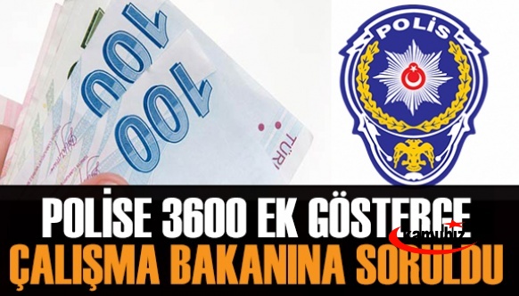 Çalışma Bakanı'na polislere 3600 ek gösterge soruldu!