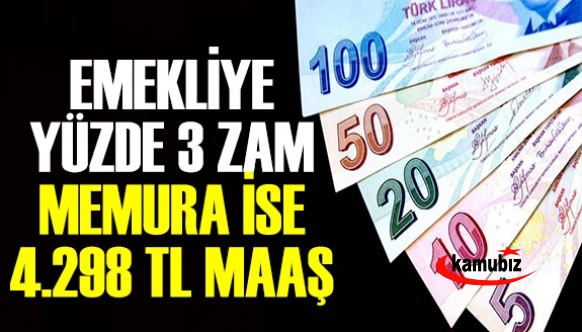 Temmuz zammı şekilleniyor: Emekliye yüzde 3 zam, memura ise 4298 TL maaş