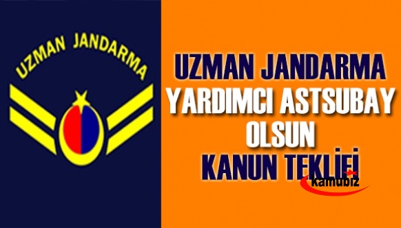 Uzman jandarmalara 'yardımcı astsubay'  kanun teklifi Mecliste