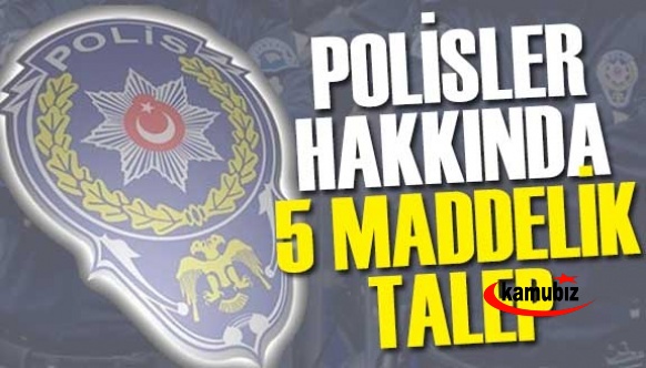 Polislerle ilgili 5 maddelik talep Meclis gündeminde