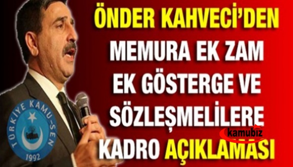 Bütün Derdimiz Sözleşmelilere Kadro, 3600 Ek Gösterge, Hizmetlilere Memurluk