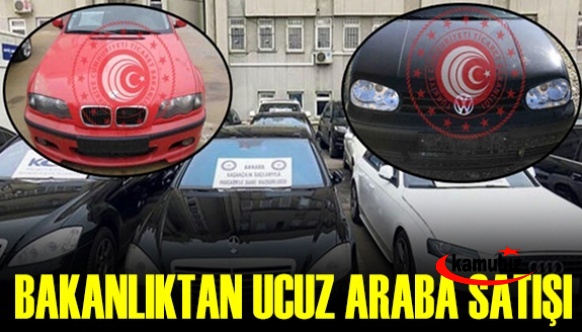 Ticaret Bakanlığı'ndan ucuz otomobil satış ilanı