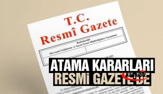 3 Bakanlığa ait atama kararları 23 Haziran 2021