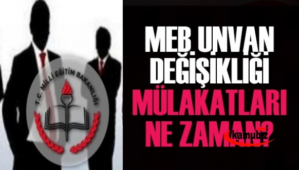 MEB unvan değişikliği mülakatları ne zaman yapılacak? Sendikalar neden duyarsız?