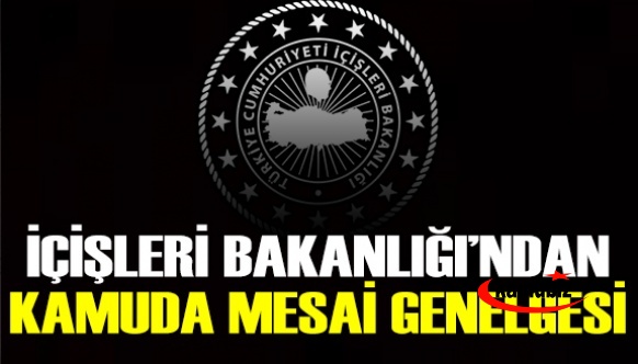 İçişleri Bakanlığından memurlara mesai düzenlemesi