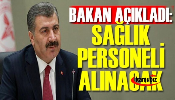 Sağlık Bakanı Koca'dan yeni personel alım müjdesi!