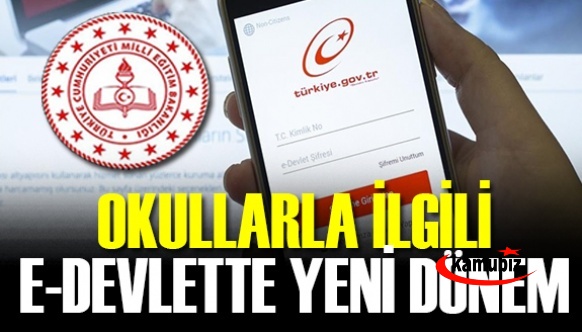 Okul kayıtları ile ilgili E devlette yeni dönem!