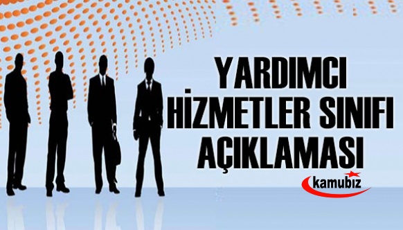 Yardımcı hizmetler sınıfı hakkında yeni gelişme