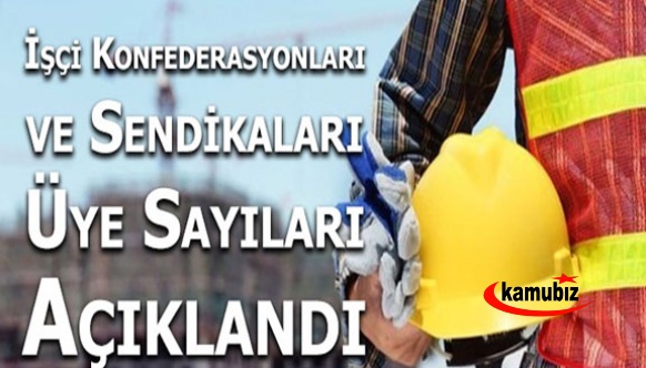 2021 Temmuz İşçi sendikalarına ait üye sayıları Resmi Gazete'de açıklandı