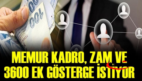 Memur 3600 Ek Gösterge, Zam ve Kadro İstiyor!