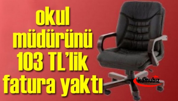 Okul müdürünü 103 TL'lik yemek faturası yaktı!