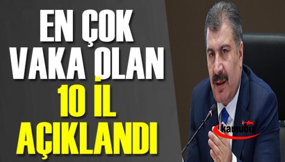 Sağlık Bakanı vaka sayısı en çok artan 10 ili açıkladı 24-30 Temmuz