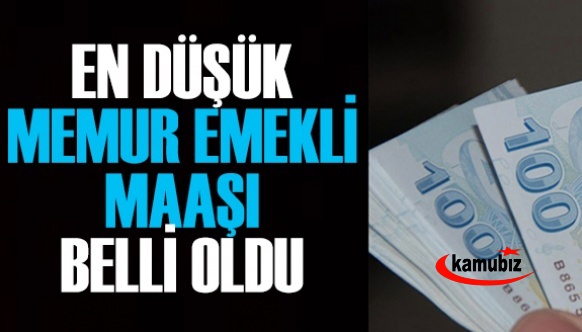 En düşük 2021 emekli memur maaşı belli oldu!