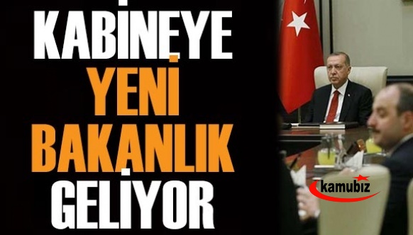 Kabine'de değişiklik geliyor! Yeni bakanlık kurulması gündemde