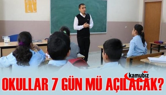 Okulların haftanın 7 günü açılması istendi