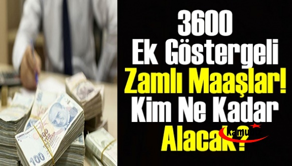 İşte memurların 3600 ek göstergeli zamlı maaş ve emekli ikramiye tablosu