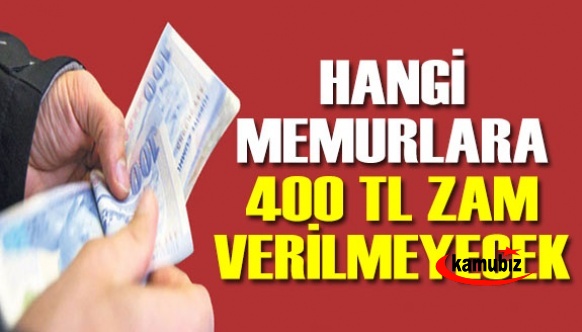 İnfaz Koruma Memurları, Emniyet ve Askeri Personel 400 TL'lik Zammı Alamayacak