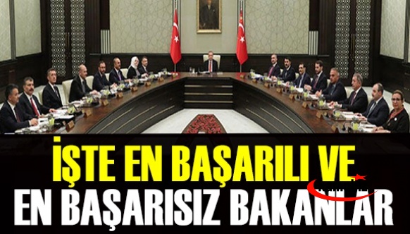 En başarılı ve en başarısız bulunan bakanlar açıklandı