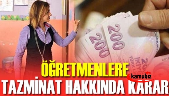 Öğretmenlere ilave tazminat hakkında Danıştaydan karar