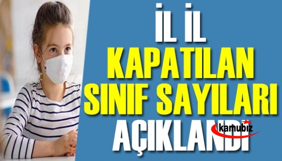 Karantinaya alınan sınıf sayısı 611 oldu! İşte İl il kapatılan sınıf sayıları