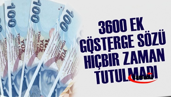 Ek gösterge sözü hiçbir zaman yerine getirilmedi