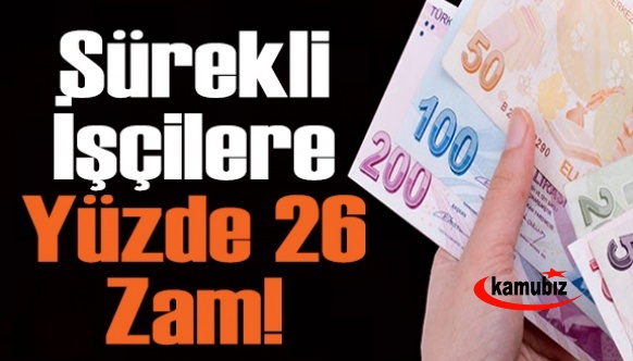 İçişleri Bakanlığındaki Sürekli İşçi Maaşlarına Yüzde 26 Zam!