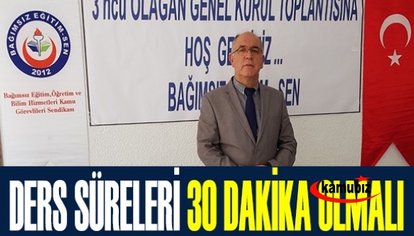 Ders süreleri 30 dakika olmalı ve ek ilave tedbirler alınmalı