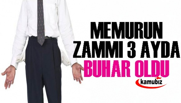 Memur zammı 3 ayda buhar oldu! Maaşlar eksiye düştü