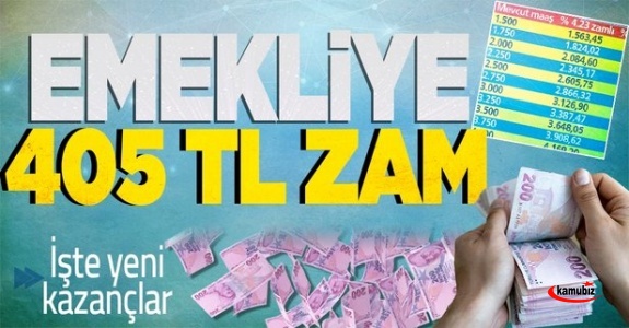 Emeklİ Maaşına 405 Lira Zam! En Yüksek Maaş 8 Bin 237 TL Olacak