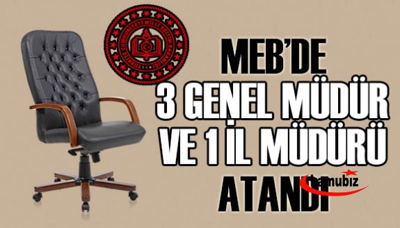 Cumhurbaşkanı MEB'de 3 Genel Müdür ve İl Müdürü Atamasını Onayladı