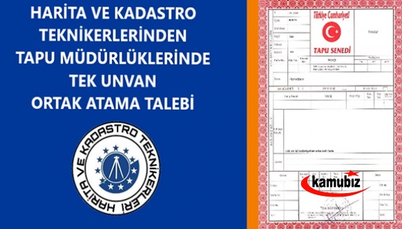 Harita ve kadastro teknikerleri tapu ve kadastro genel müdürlüğünden atama bekliyor