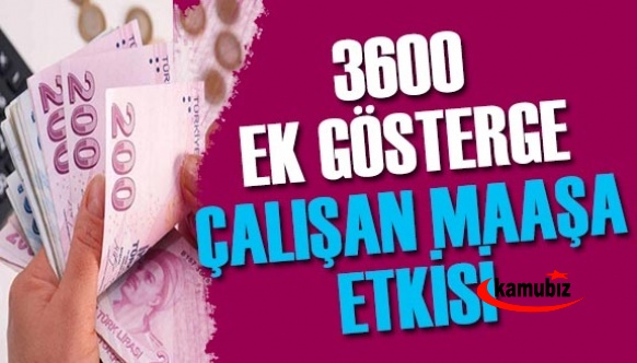 Vergi uzmanı tablo halinde hesapladı! 3600 ek gösterge çıkarsa çalışan ve emekli ne kadar alacak?