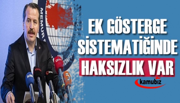 Ali Yalçın: Ek gösterge sistematiğinde adaletsizlik var