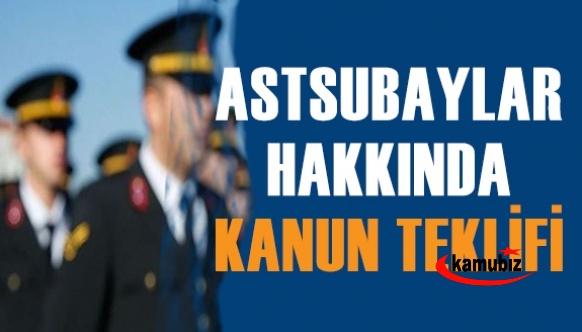 Astsubaylara bir kademe verilmesi hakkında kanun teklifi (Ekim 2021)