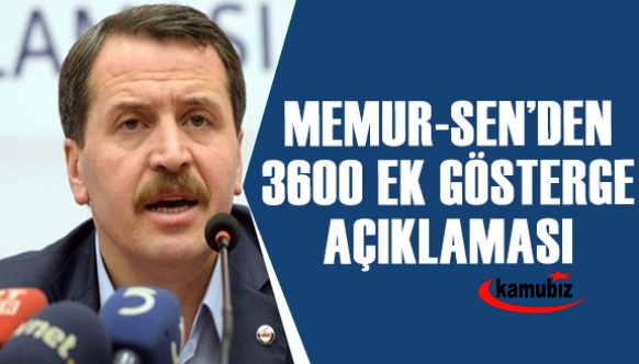 Memur-Sen'den 3600 ek gösterge açıklaması