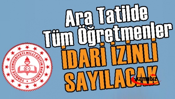 Bakan Özer açıkladı: Öğretmenler ara tatilde idari izinli sayılacak, seminerler uzaktan yapılacak